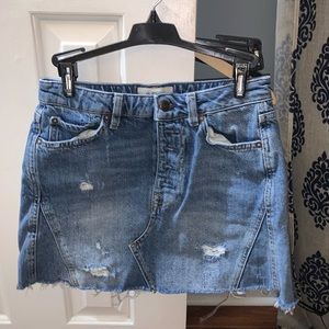Free People Denim Skirt